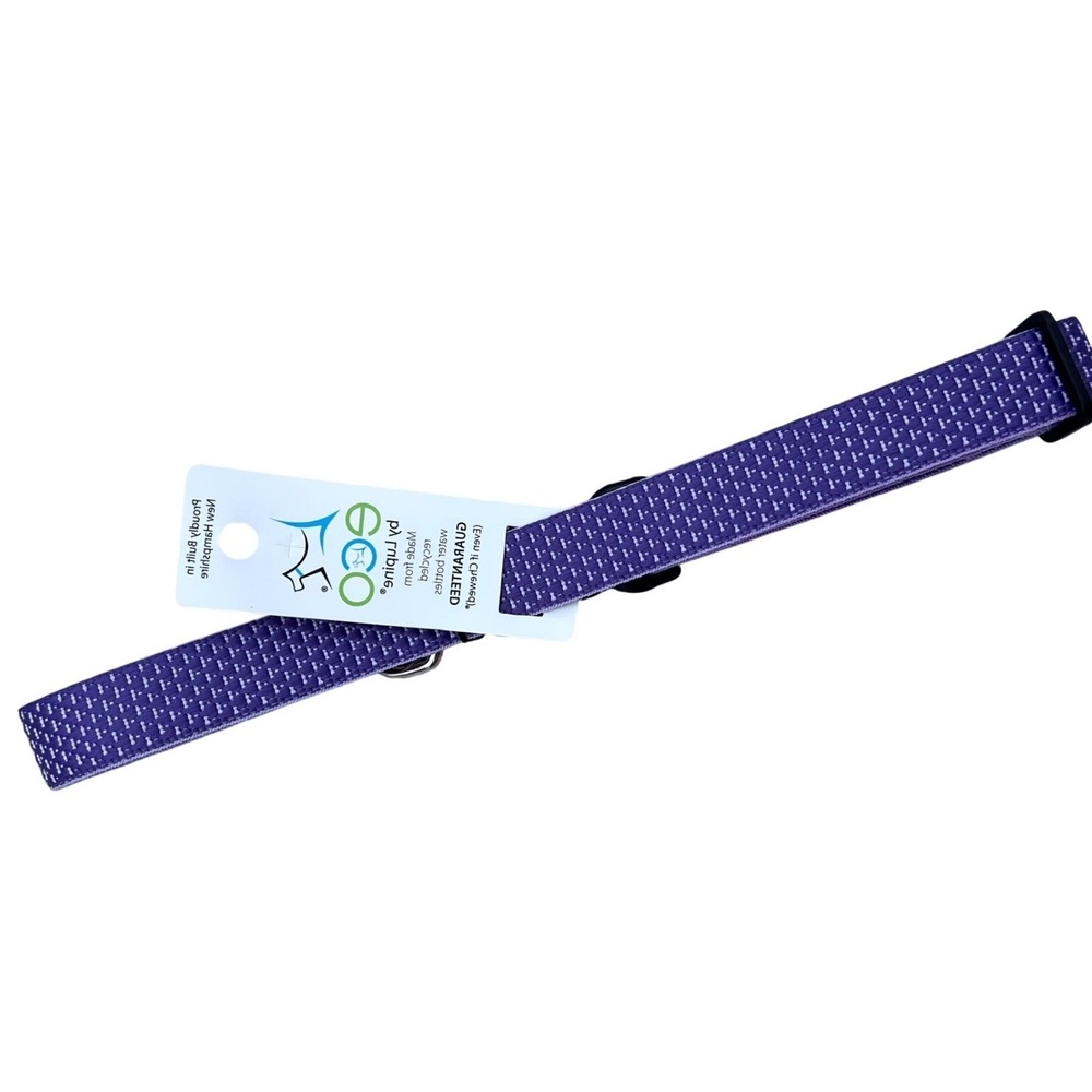 Eco by Lupine Adjustable Dog Collar 1in Lilac Purple Recycled 16-28in NWT
